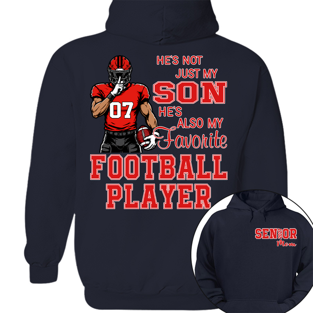 Custom Senior Mom 2027 Football Player Shirt, For Football Lovers L0411 Hv01