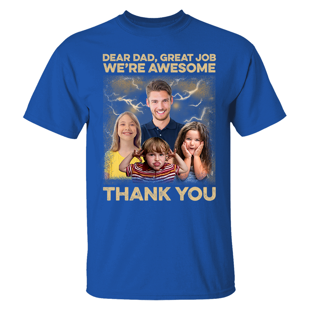 Great Job We're Awesome Vintage Bootleg Tee - Personalized Photo Shirt