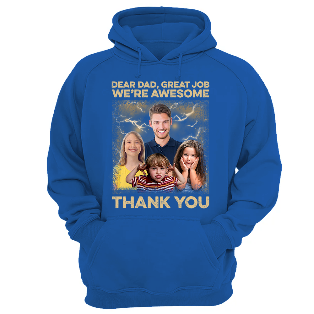 Great Job We're Awesome Vintage Bootleg Tee - Personalized Photo Shirt