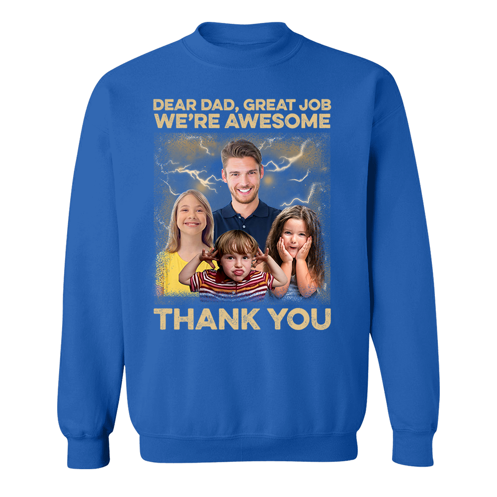 Great Job We're Awesome Vintage Bootleg Tee - Personalized Photo Shirt
