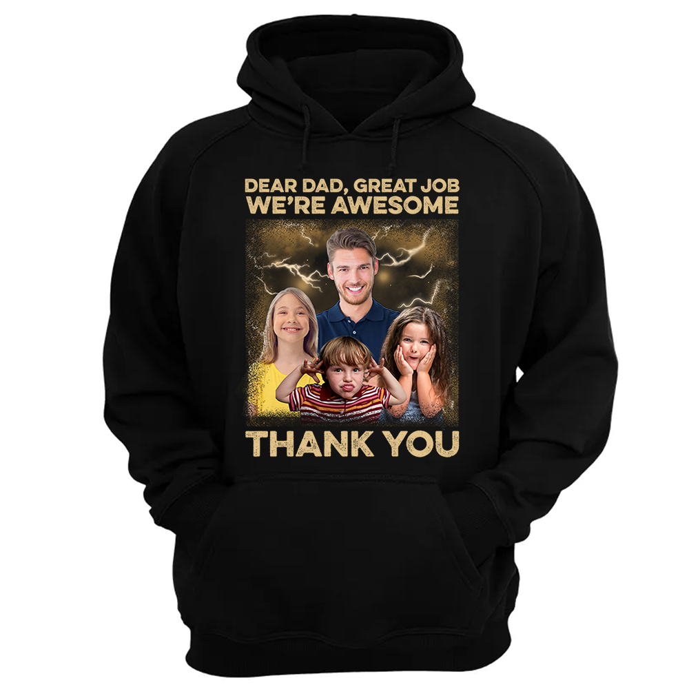 Great Job We're Awesome Vintage Bootleg Tee - Personalized Photo Shirt