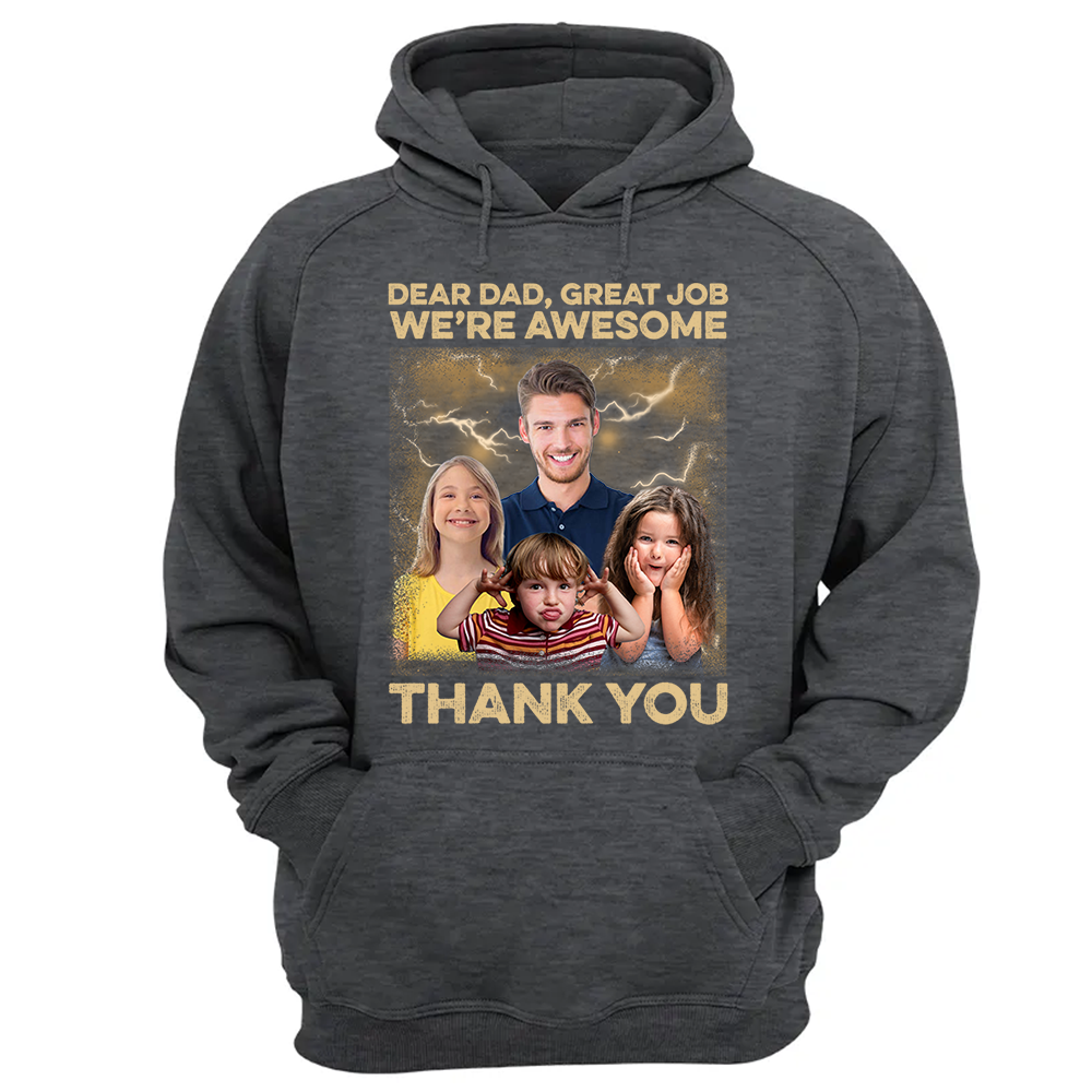 Great Job We're Awesome Vintage Bootleg Tee - Personalized Photo Shirt