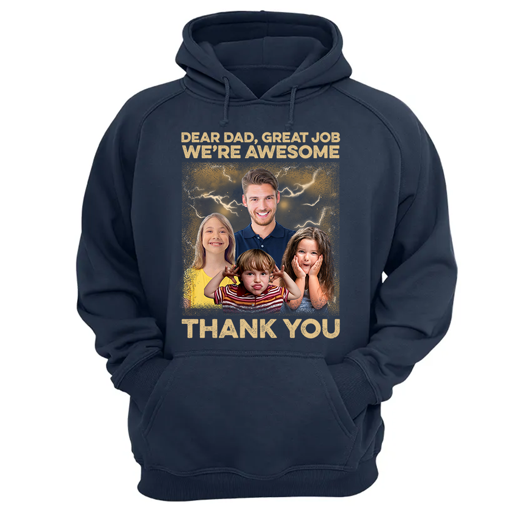 Great Job We're Awesome Vintage Bootleg Tee - Personalized Photo Shirt