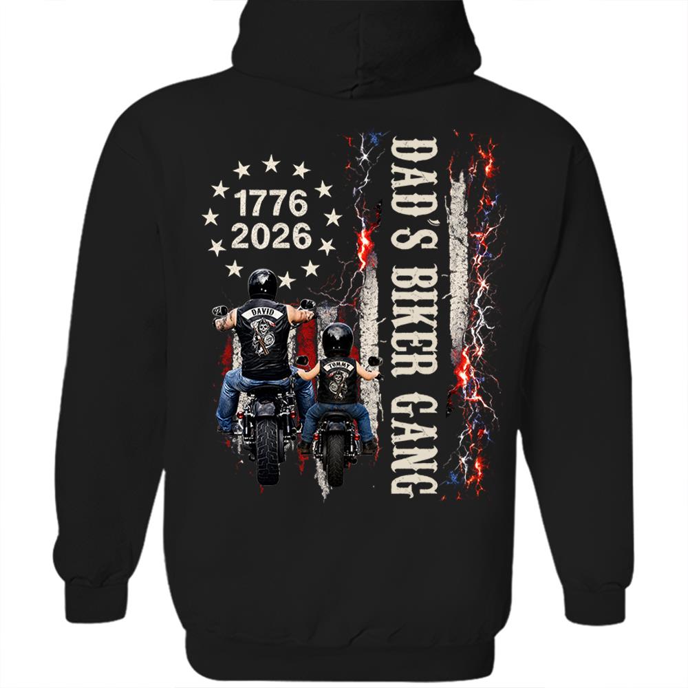 Custom Grandpa’s Biker Gang Shirt - Personalized Gift For Dad, Grandpa Nh00