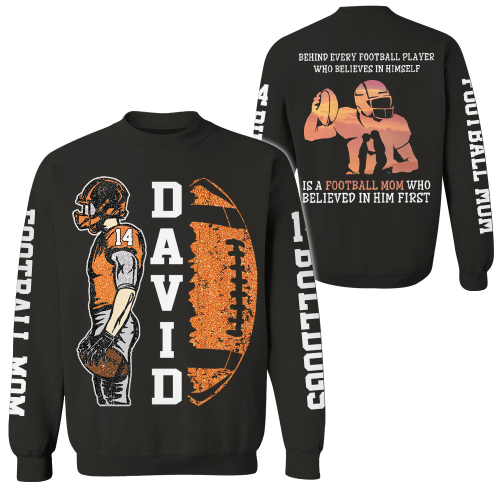 Behind A Football Player Shirt For Football Family - Personalized Shirt Custom Players NA04 Pt99