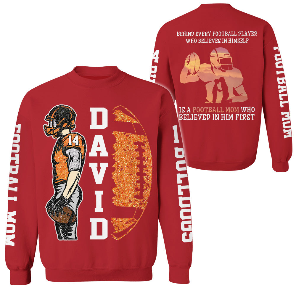 Behind A Football Player Shirt For Football Family - Personalized Shirt Custom Players NA04 Pt99