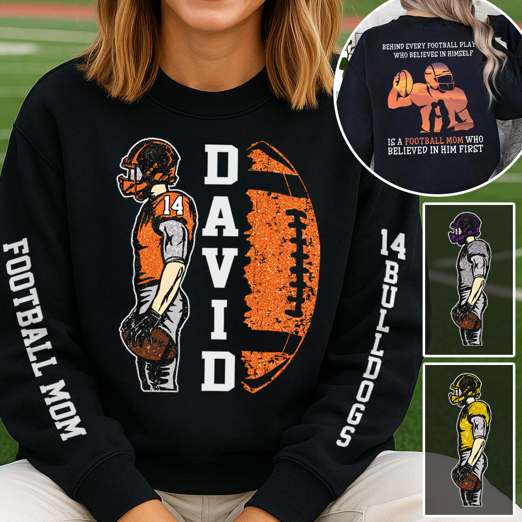 Behind A Football Player Shirt For Football Family - Personalized Shirt Custom Players NA04 Pt99