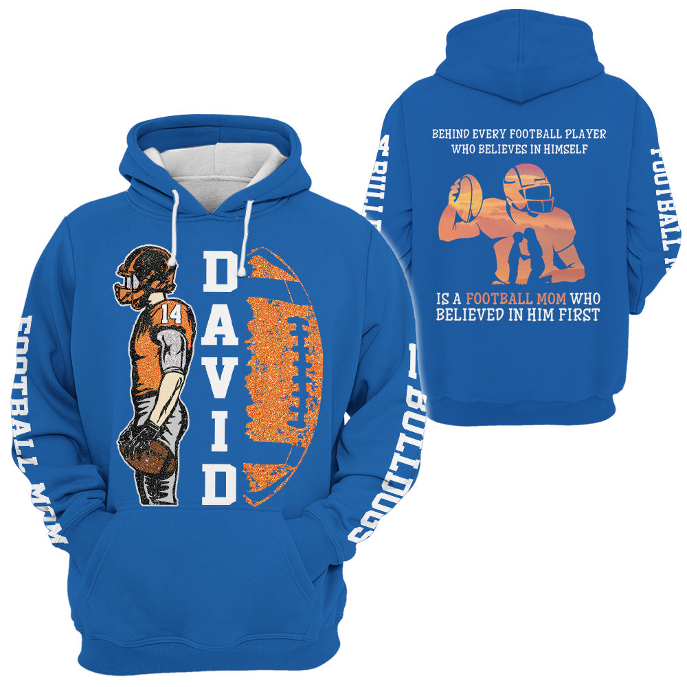 Behind A Football Player Shirt For Football Family - Personalized Shirt Custom Players NA04 Pt99