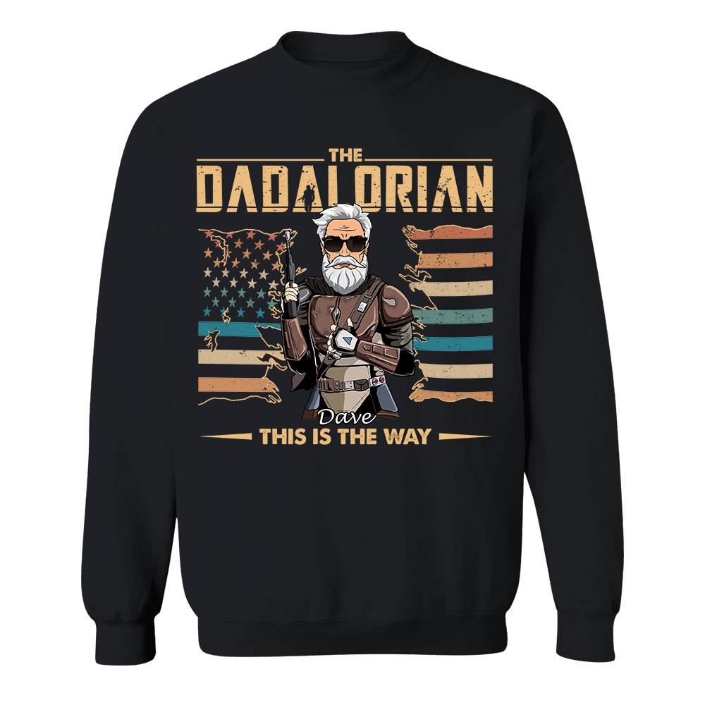 The Dadalorian This Is The Way - Personalized Shirt For Dad, Grandpa, Gift For Father's Day A2110 Hv01