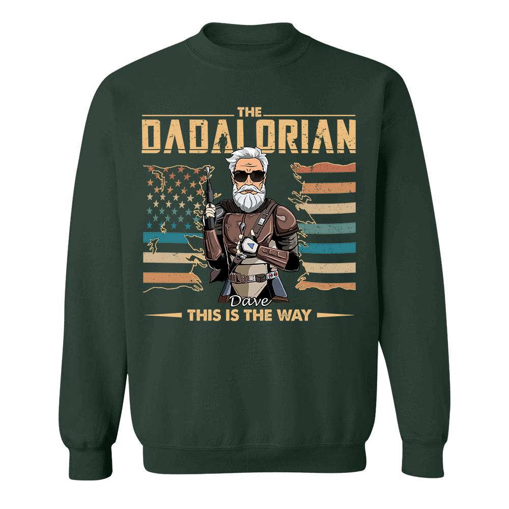 The Dadalorian This Is The Way - Personalized Shirt For Dad, Grandpa, Gift For Father's Day A2110 Hv01