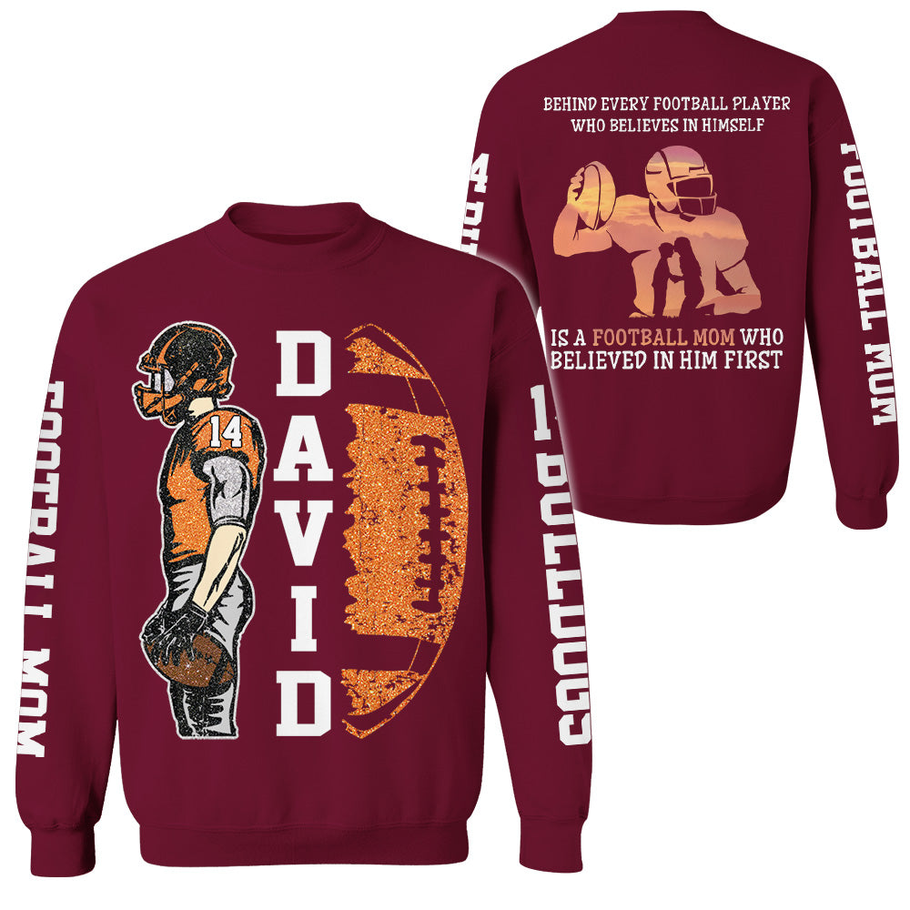 Behind A Football Player Shirt For Football Family - Personalized Shirt Custom Players NA04 Pt99