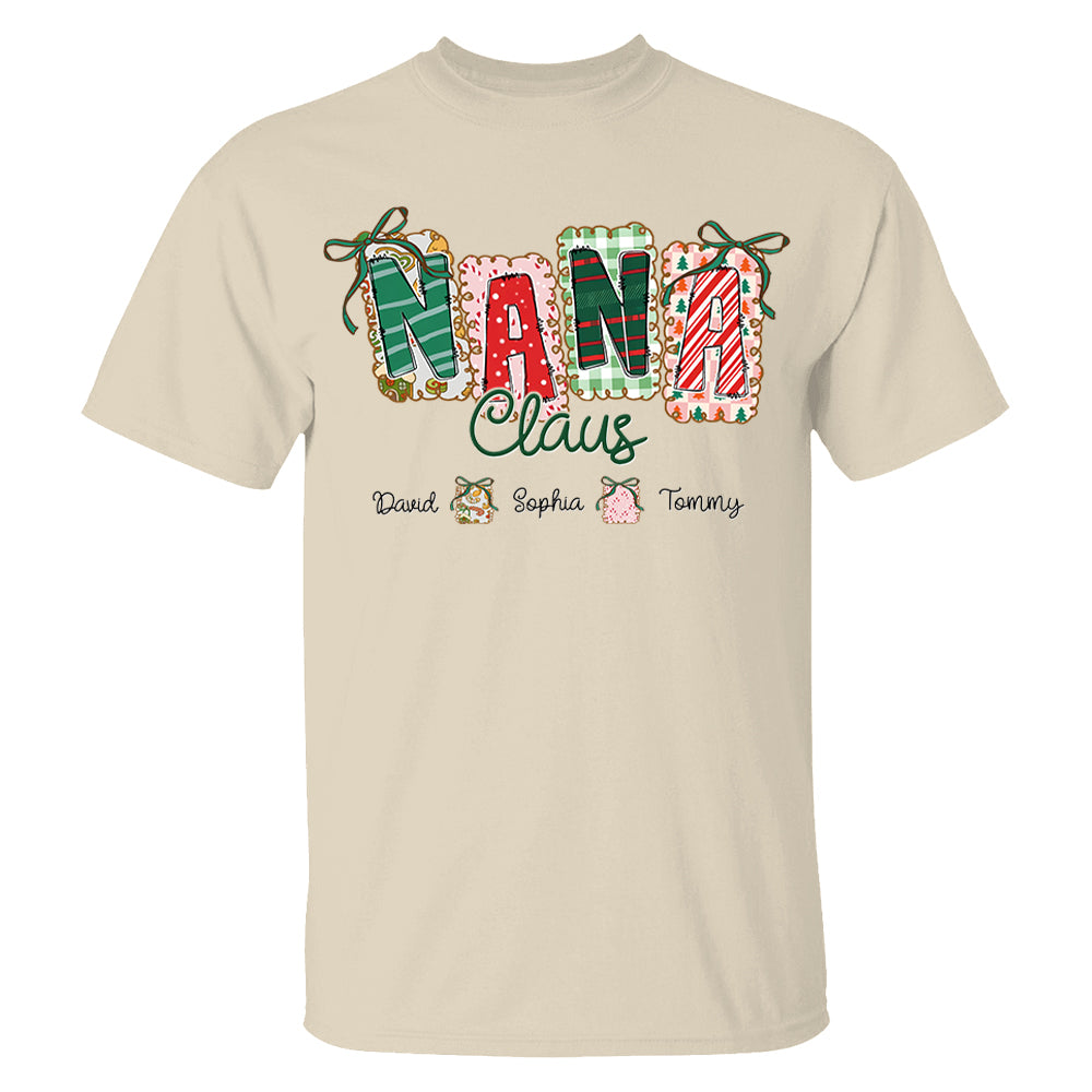 Gigi Claus Coquette Christmas Tree Custom Sweatshirt - Best Family Christmas Gift for Grandma Pt99