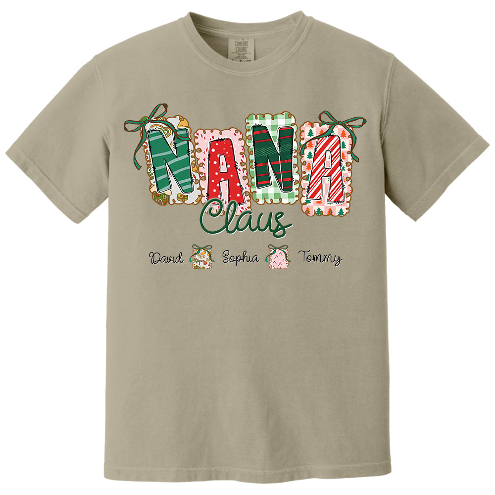 Gigi Claus Coquette Christmas Tree Custom Sweatshirt - Best Family Christmas Gift for Grandma Pt99