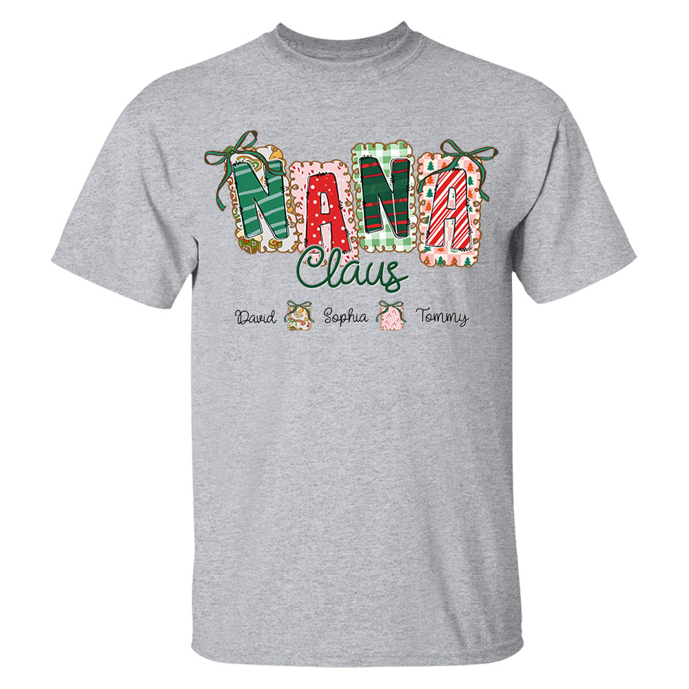 Gigi Claus Coquette Christmas Tree Custom Sweatshirt - Best Family Christmas Gift for Grandma Pt99