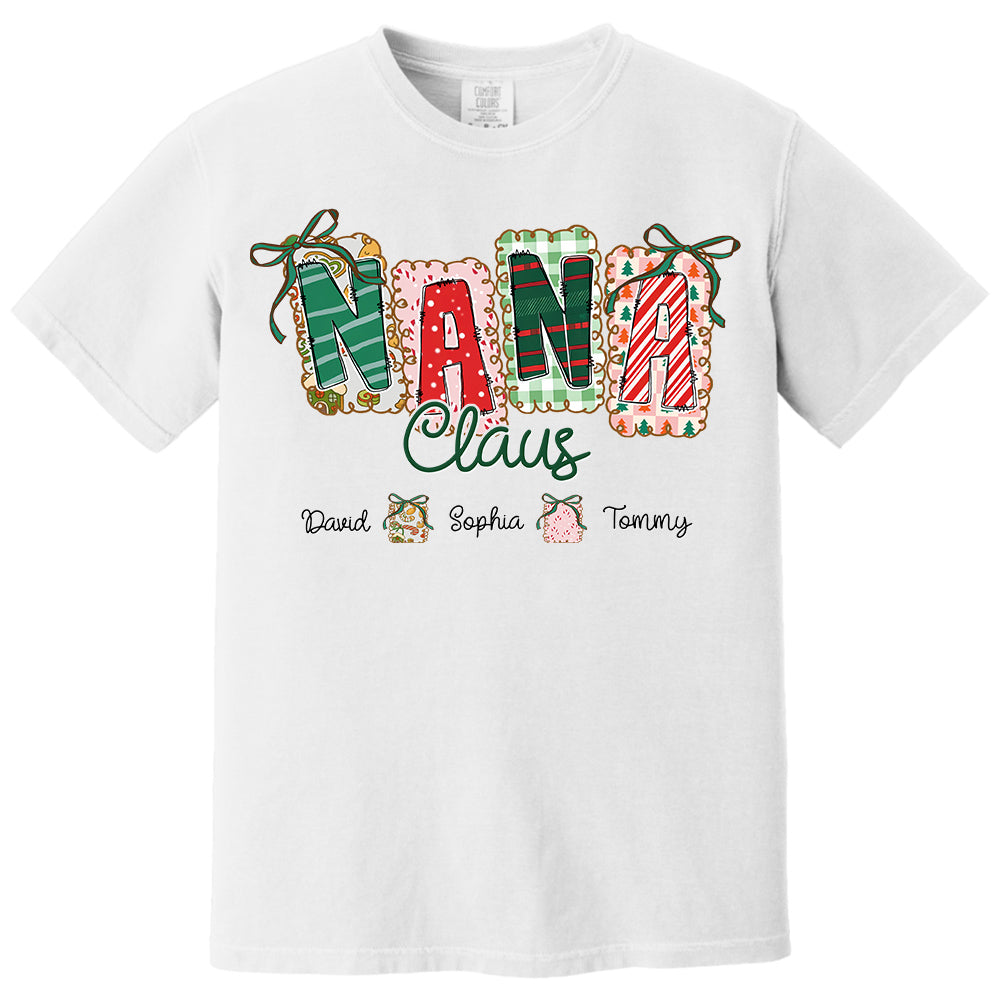 Gigi Claus Coquette Christmas Tree Custom Sweatshirt - Best Family Christmas Gift for Grandma Pt99