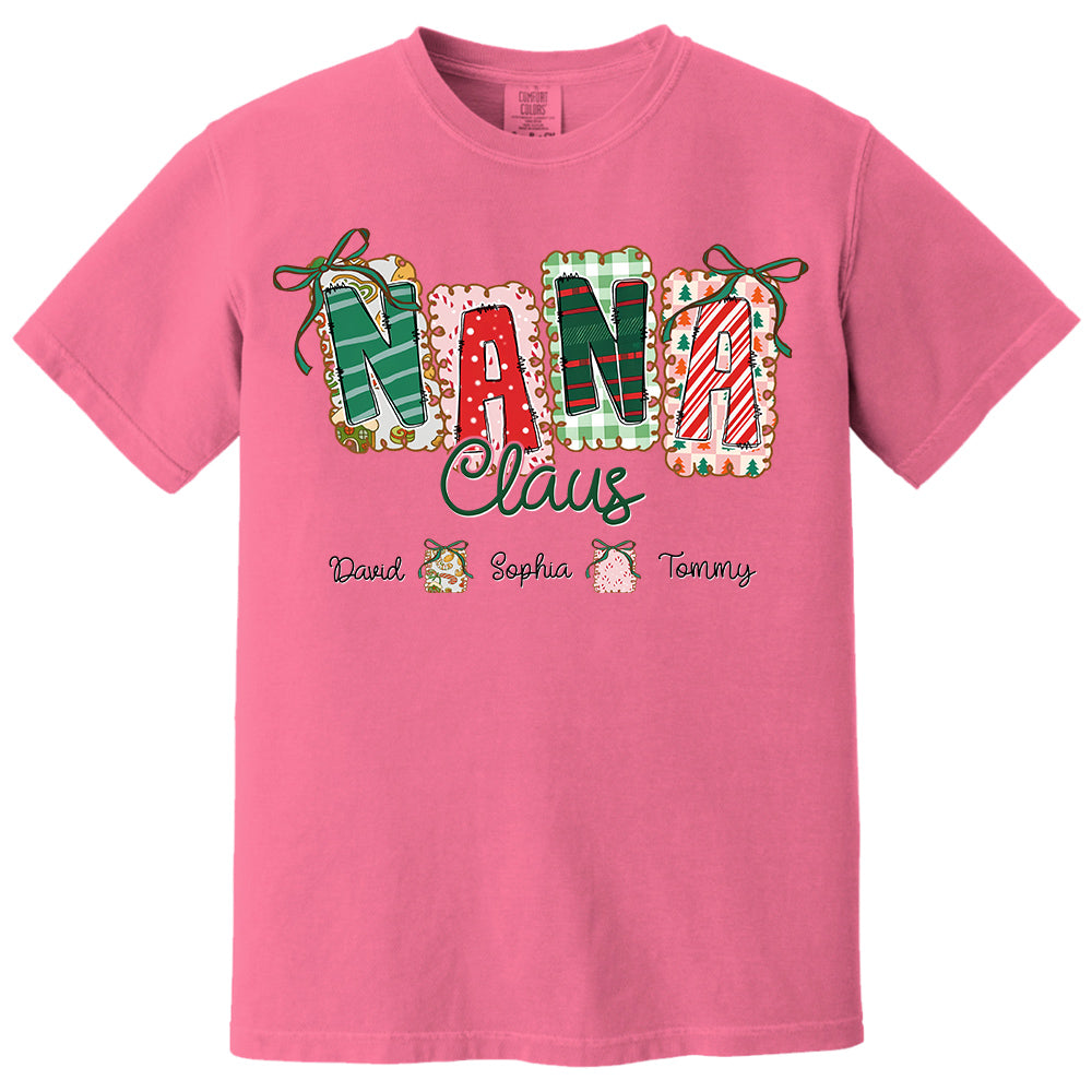 Gigi Claus Coquette Christmas Tree Custom Sweatshirt - Best Family Christmas Gift for Grandma Pt99