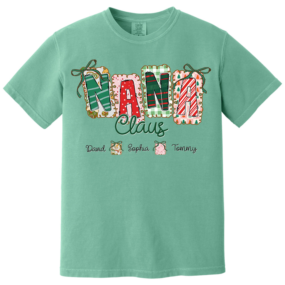 Gigi Claus Coquette Christmas Tree Custom Sweatshirt - Best Family Christmas Gift for Grandma Pt99