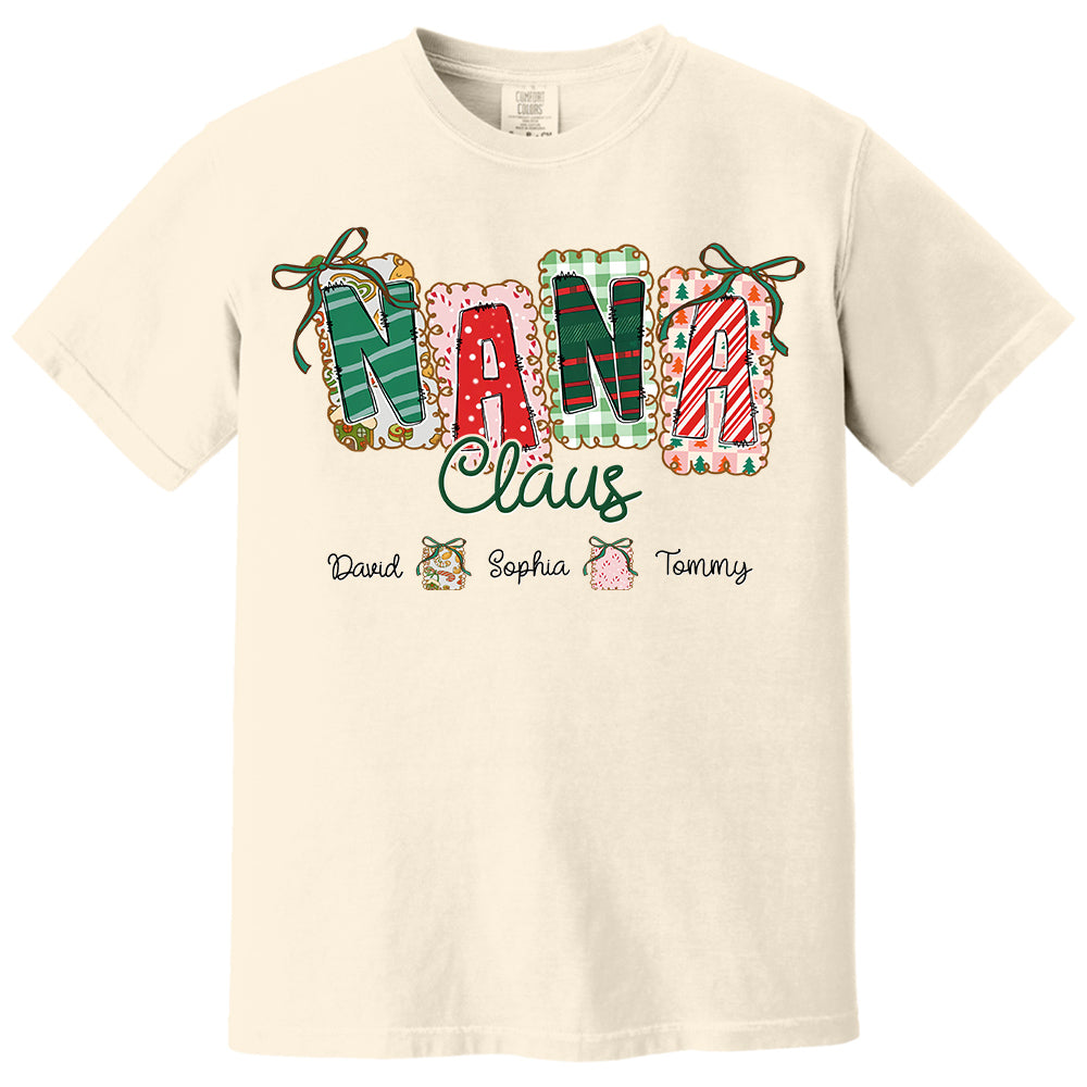 Gigi Claus Coquette Christmas Tree Custom Sweatshirt - Best Family Christmas Gift for Grandma Pt99