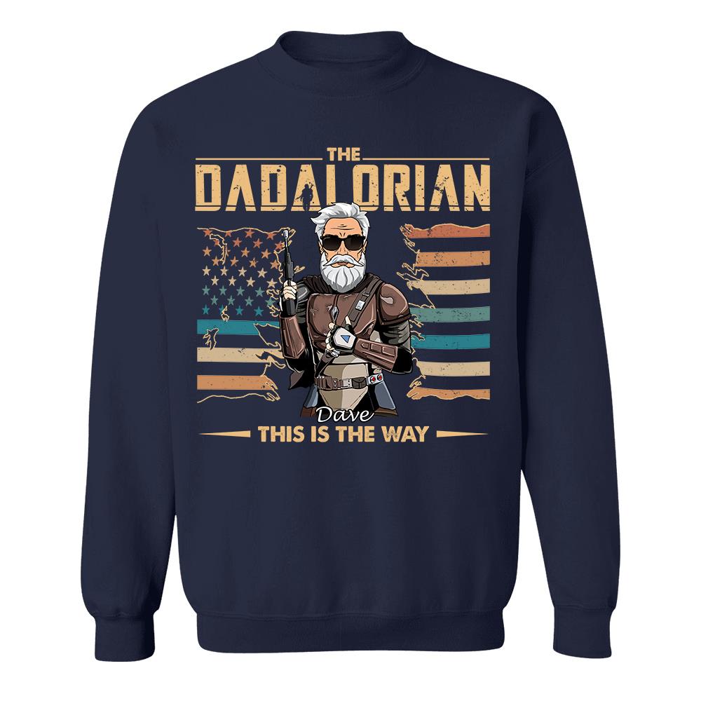 The Dadalorian This Is The Way - Personalized Shirt For Dad, Grandpa, Gift For Father's Day A2110 Hv01