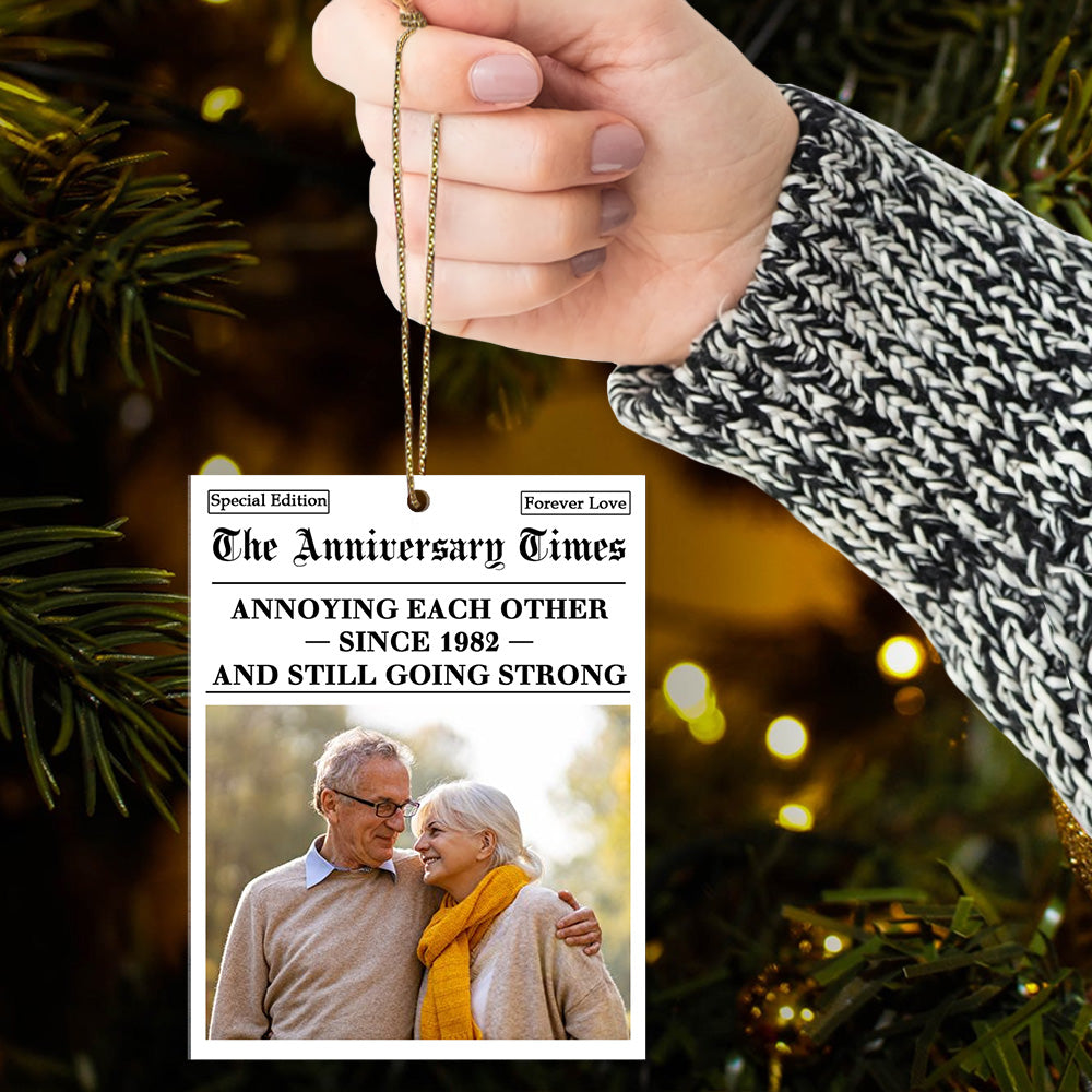 Annoying Each Other Since And Still Going Strong, Custom Acrylic  Ornament, Gift For Couples T1807 Li29