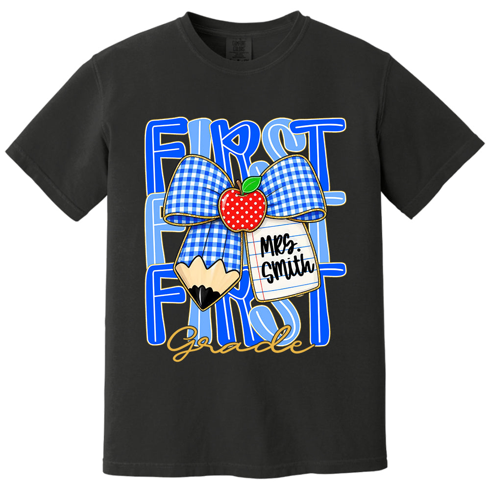 Custom Teacher Grade Shirt, Personalized Teacher Name Tee, Back To School Teacher Team Shirt T24