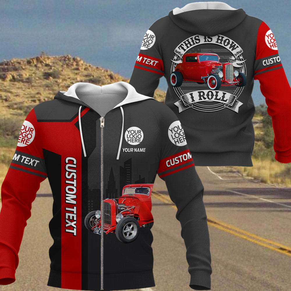 This Is How I Roll Custom Vechicle Photo Shirt For Loved Ones Vr2 A2110