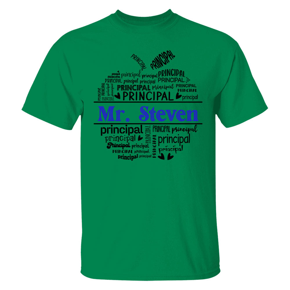Ph99- School Mascot Apple Shape Personalized Shirt Custom Gift For Teacher Ph99 Do99-Tu30.07.2026