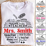 Ph99- School Mascot Apple Shape Personalized Shirt Custom Gift For Teacher Ph99 Do99-Tu30.07.2026