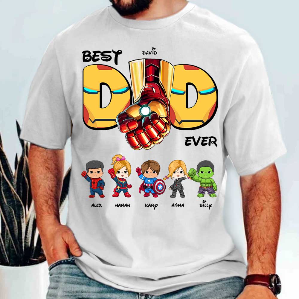 Best Dad Ever Personalized Shirt Gift For Dad Vr 2