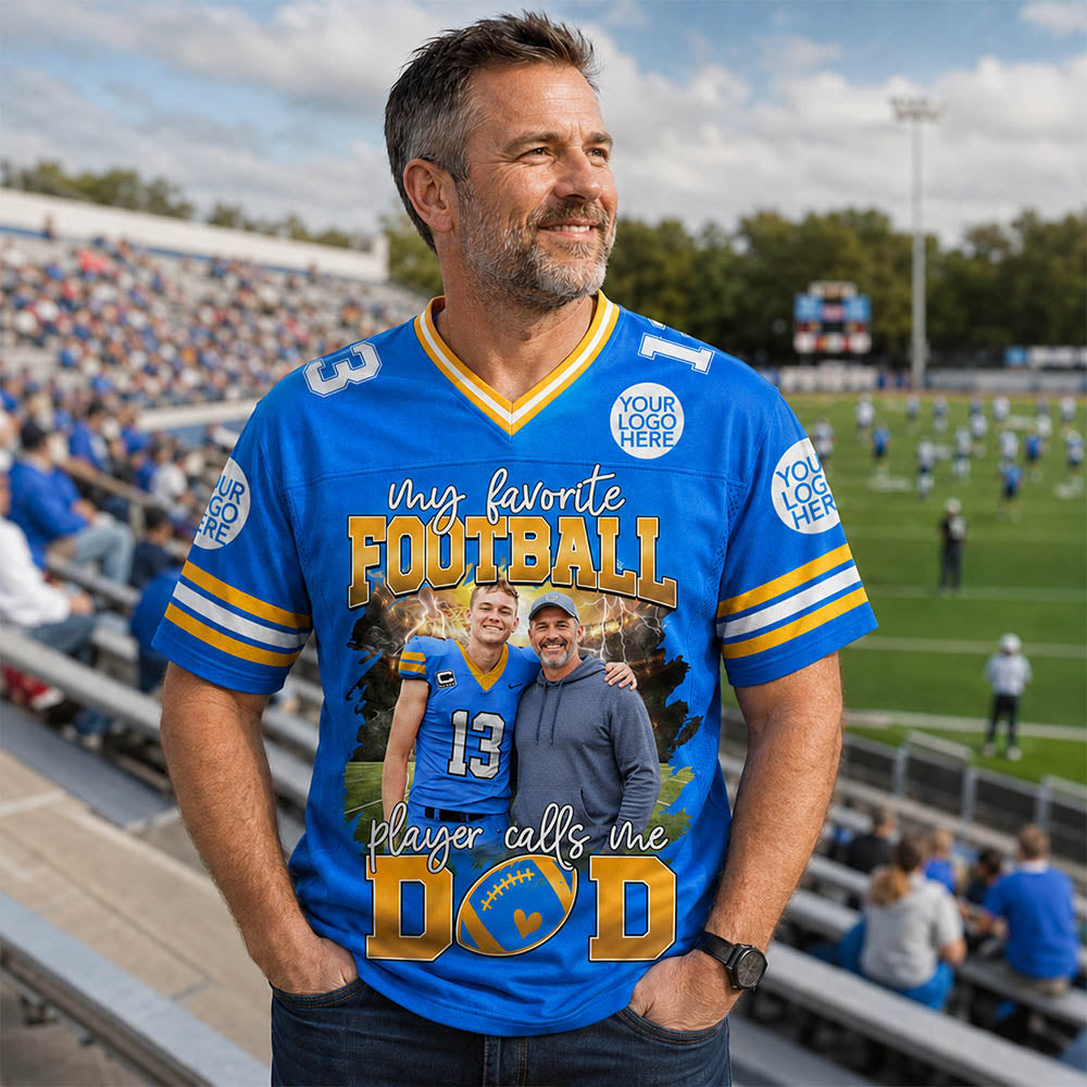 My Favorite Football Player Calls Me Mom Personalized Football Jersey Gift Football Mom Football Dad Game Day K1702