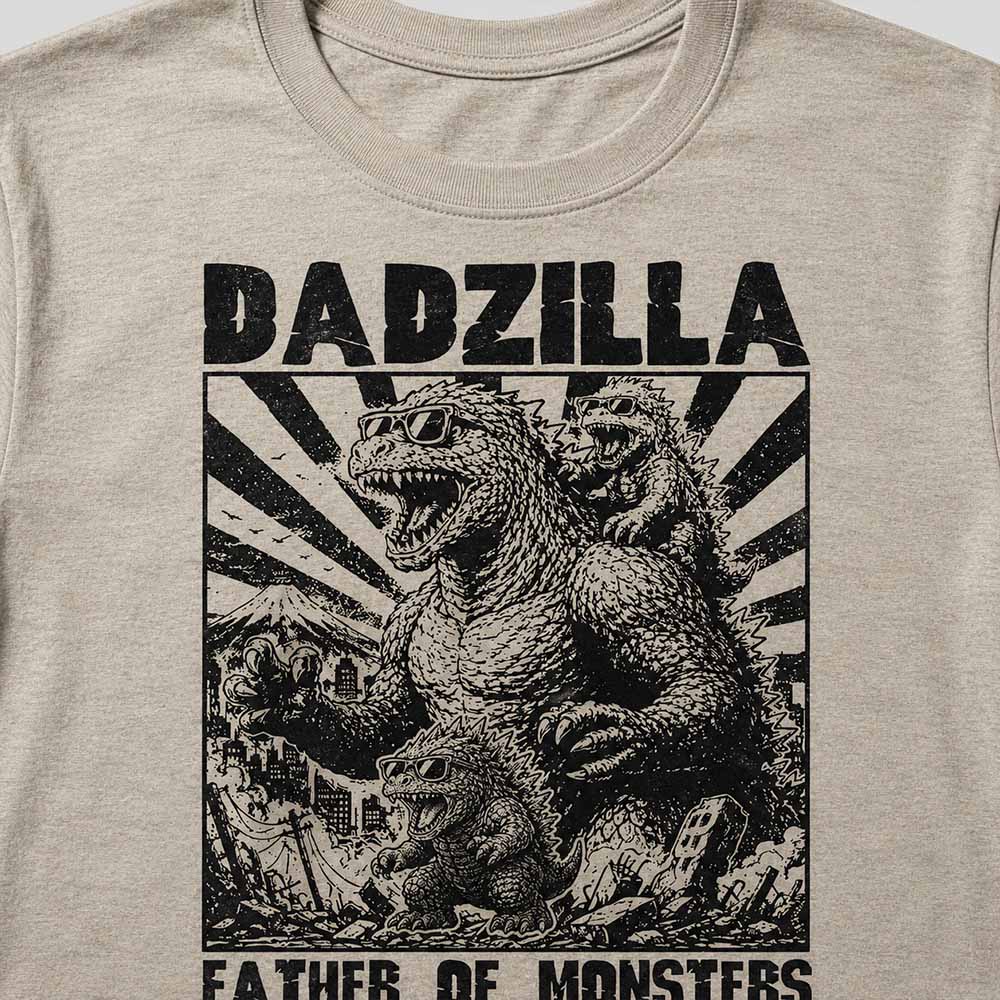 Personalized Dadzilla T-Shirt Father Day Gifts for Dad Funny Papa Tshirt Cool Daddy Dinosaur Tee