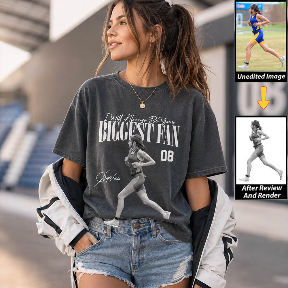 I'll Always Be Your Biggest Fan - Washed Tee Retro Bootleg Shirt For Runner T1807
