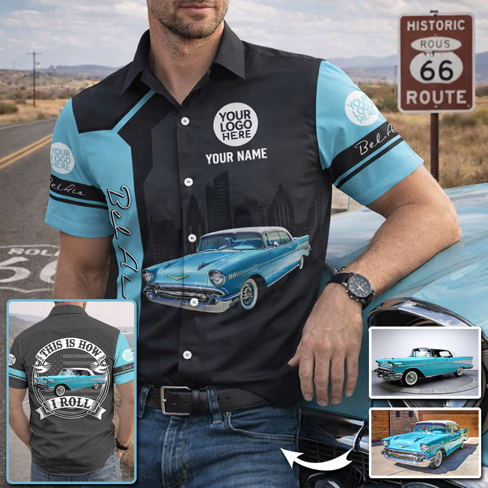 This Is How I Roll - Custom Photo Classic Car Shirt - Personalized Name Car Shirt A2110