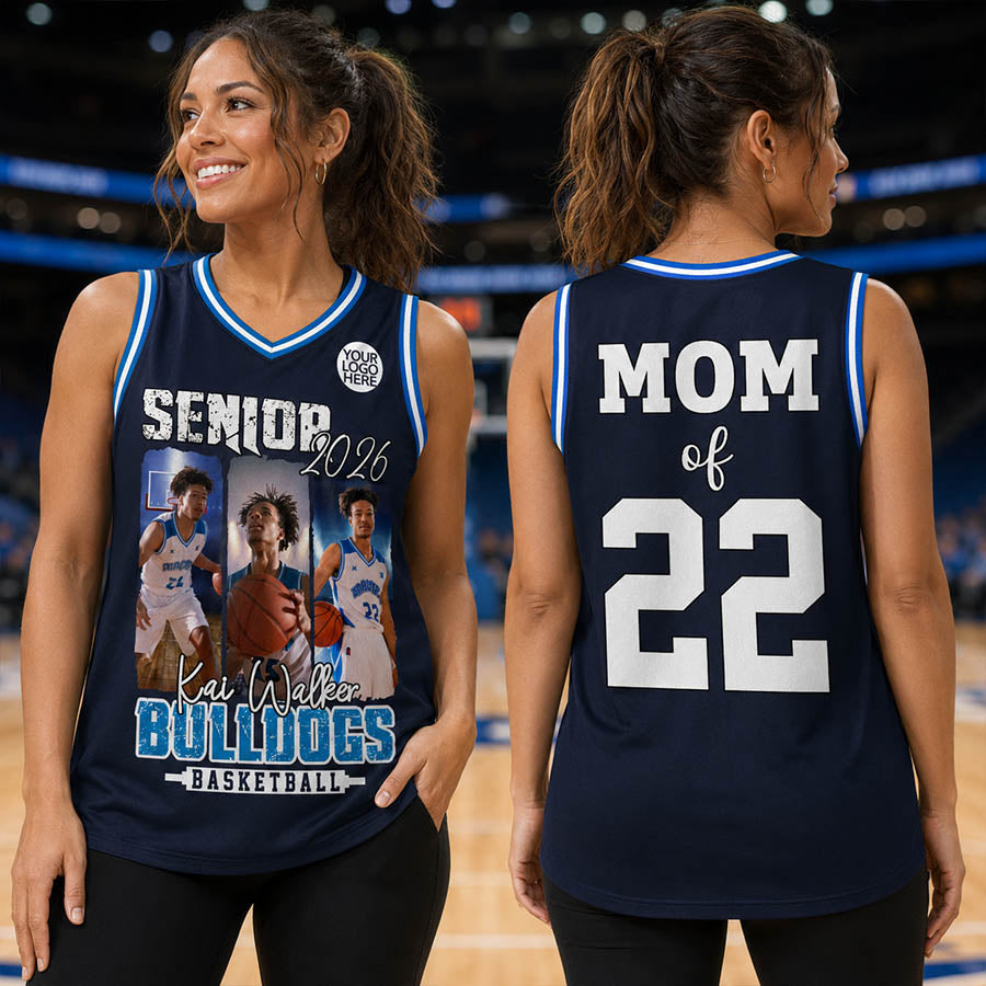 Custom Photo Basketball Player Basketball Jersey- Personalized Team Name School Name Jersey A2110 Vrs2