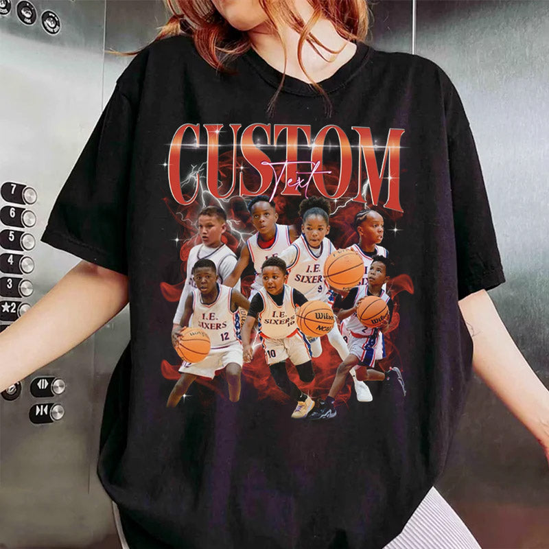 Adult Custom Basketball Bootleg Shirt 90s Vintage Bootleg Custom Basketball Player Personalized T Shirt