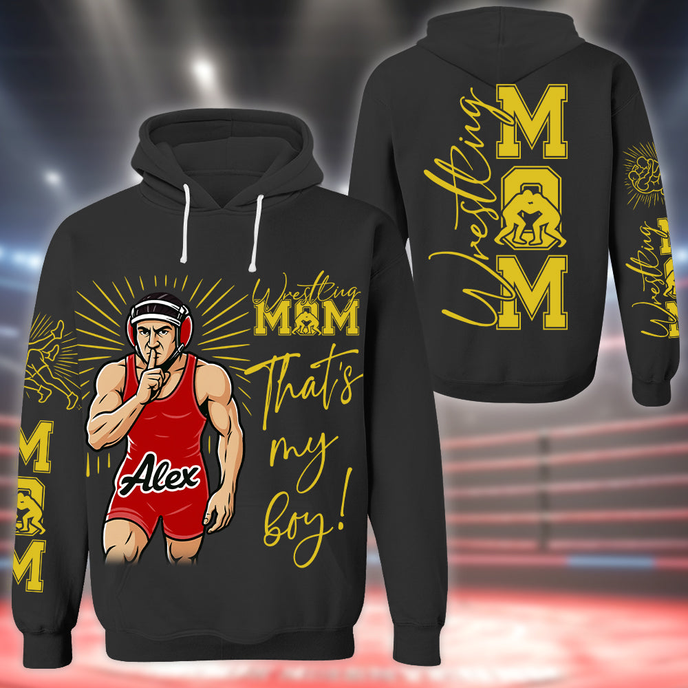 Personalized Wrestling Player Shirt For Sport Wrestling Mom