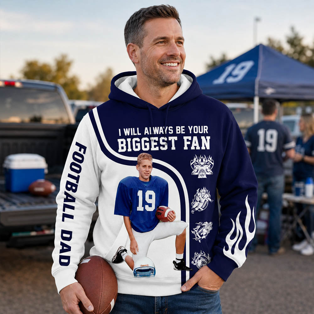 I Will Always Be Your Biggest Fan Custom All Over Print Shirt Gift For Football Mom Football Lovers H2511