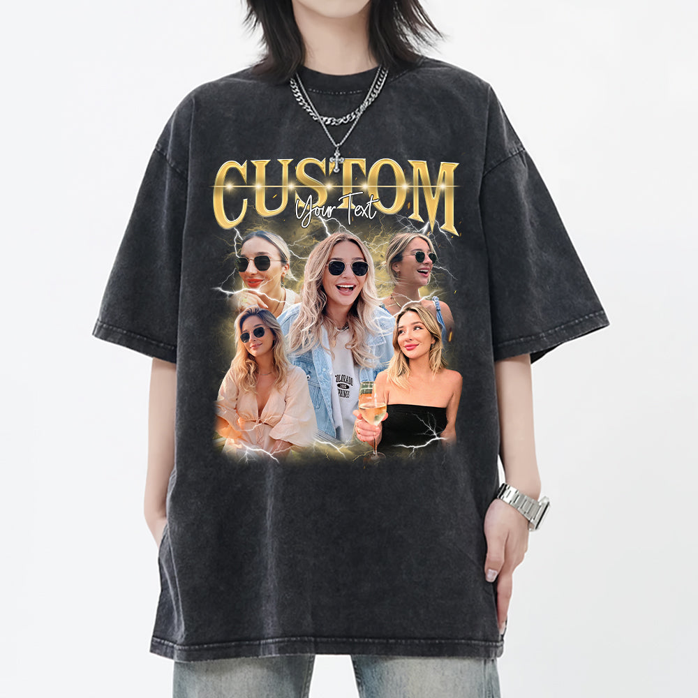 Custom Bootleg Rap Tee, Custom Photo - Vintage Graphic 90s T-shirt, Custom Photo Shirt, Custom Your Own Bootleg Idea Here, Insert Your Design