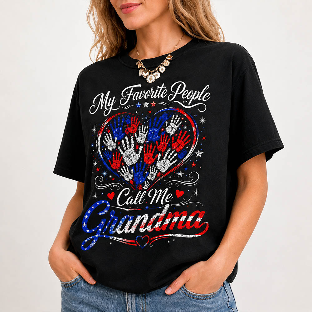 Personalized My Favorite People Call Me Grandma 250 Years American Shirt