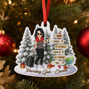 Personalized Travel Adventure Ornament, Custom Traveling Destination Ornament, Couple Traveling Destination, Travel Gift, Christmas Gift Na02