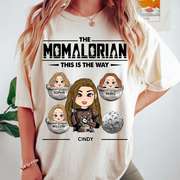The Momalorian This Is The Way - Personalized Shirt Custom Nickname With Kids For Mom