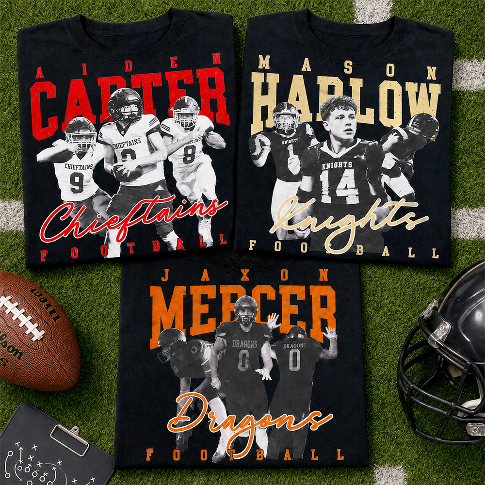 Personalized Washed Tee Retro Bootleg Shirt For Football Players NA04