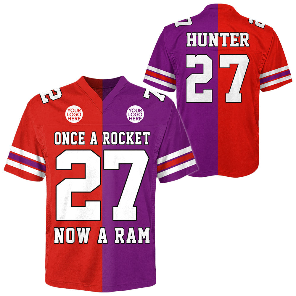 Personalized Football Game Day Shirt: Custom Name & Number Sports Tee