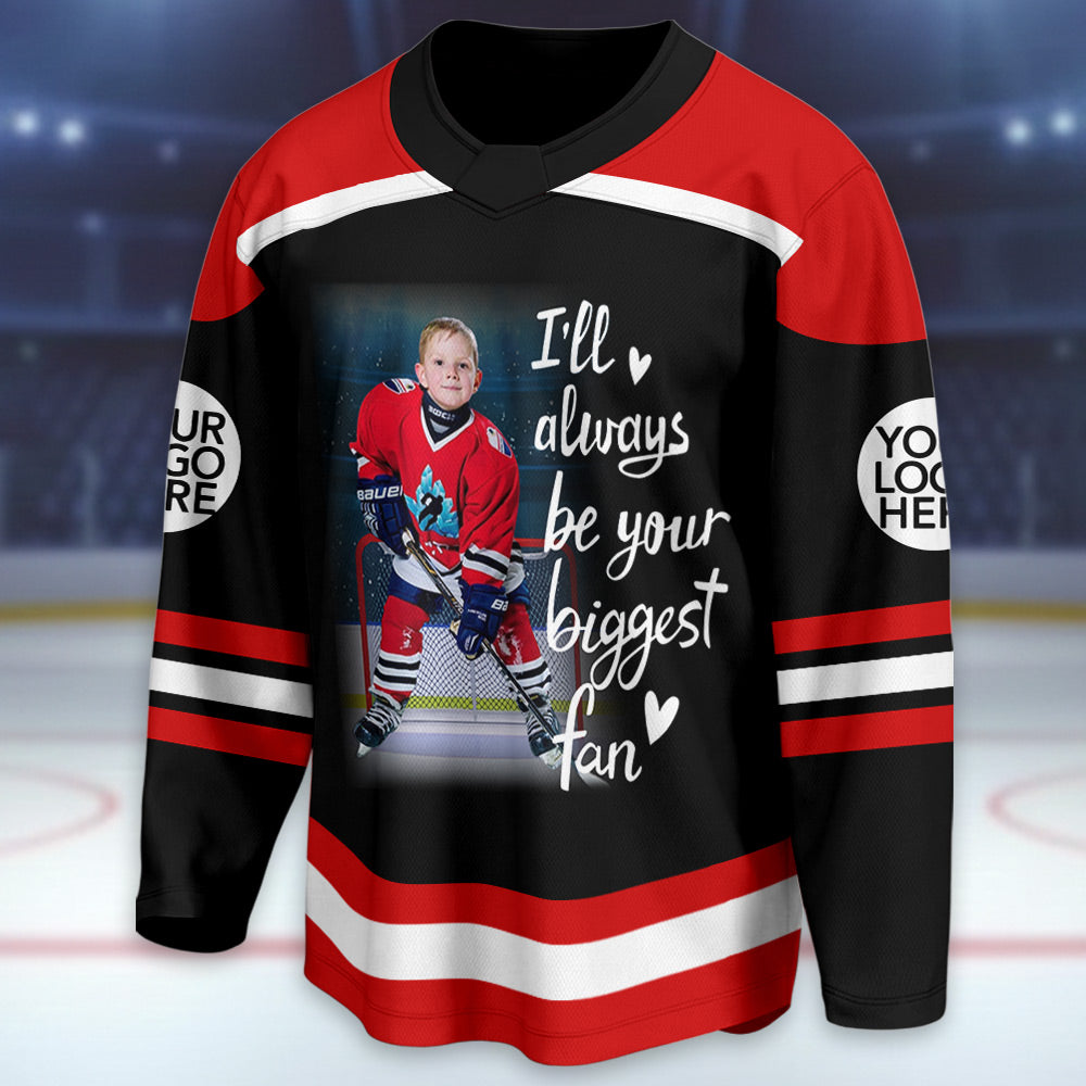 Custom Photo Ice Hockey Jersey Gift For Ice Hockey Lovers - Personalized Gift For Ice Hockey Player