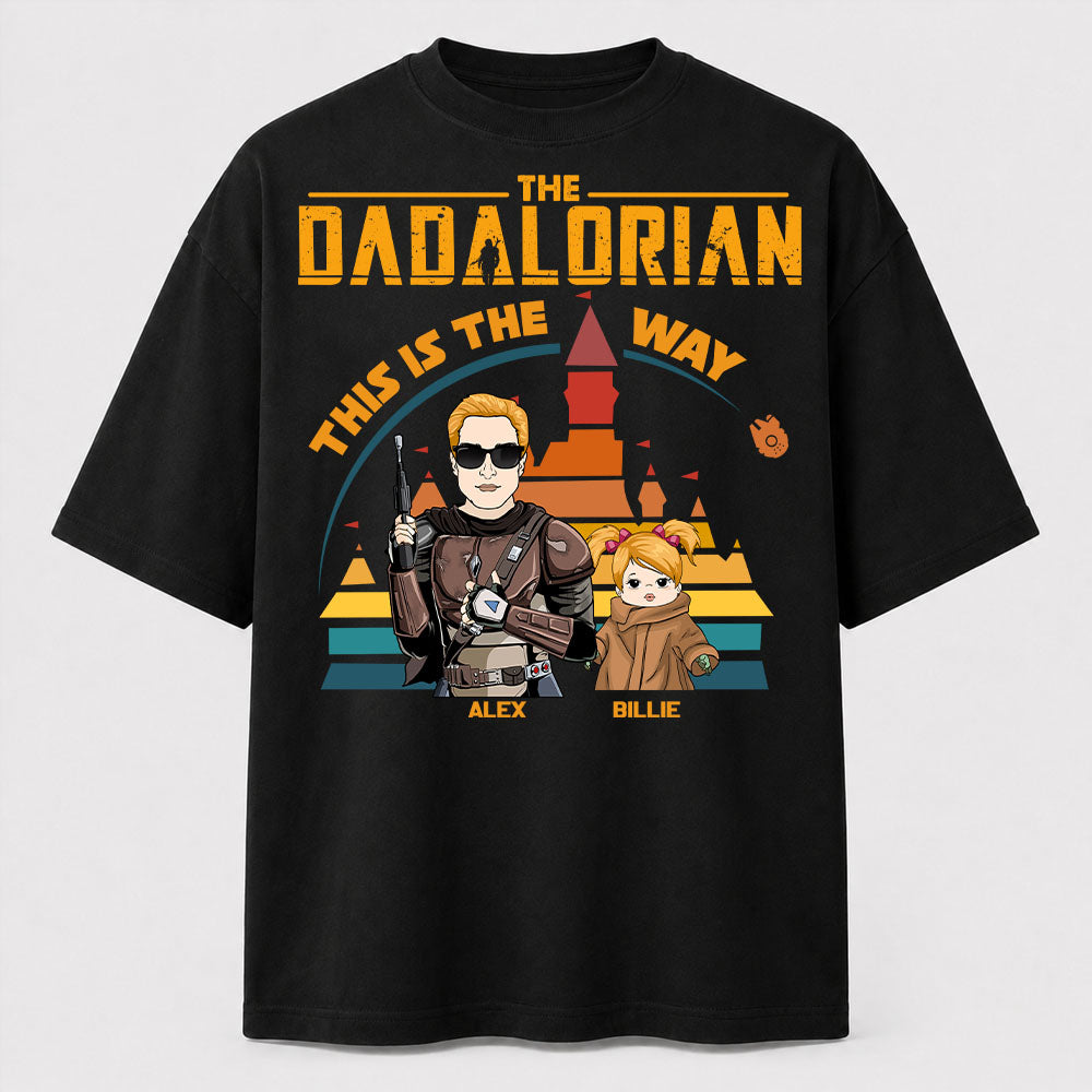 The Dadalorian This Is The Way - Personalized Shirt For Dad