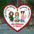 Our Friendship Is Endless Personalized Heart Wooden Ornament Na02