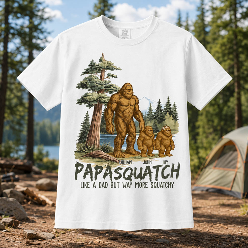 Custom Papasquatch, Like A Grandpa, Just Way More Squatchy Vintage Shirt