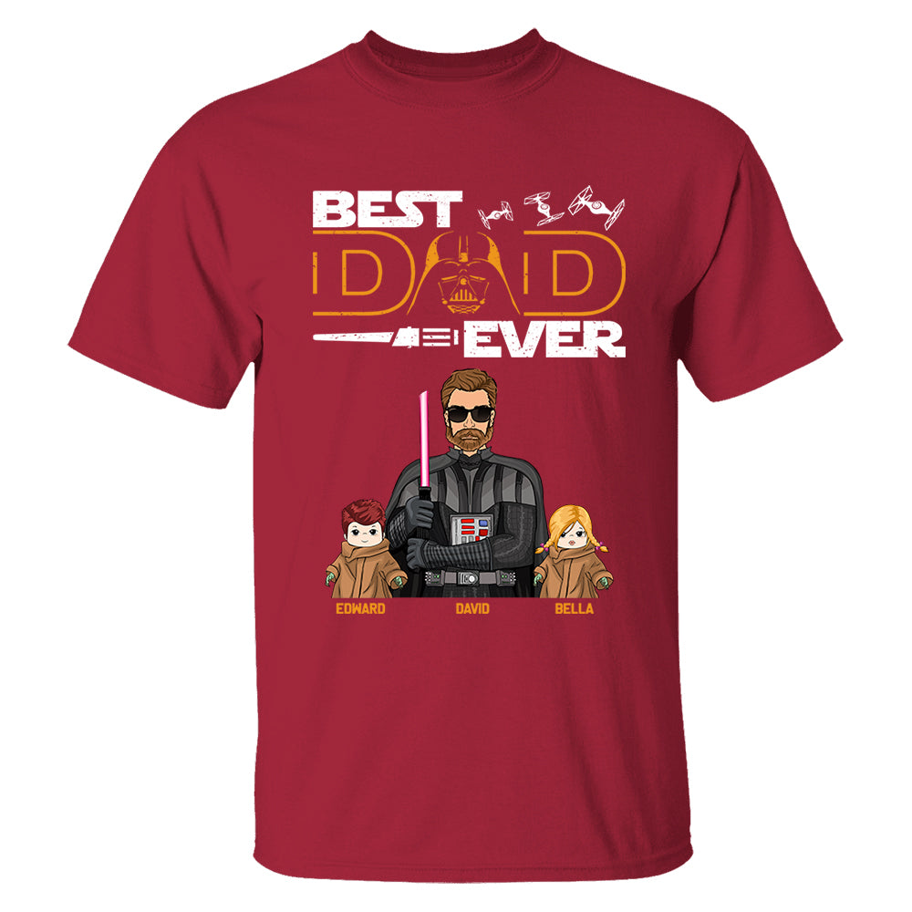 Personalized Best Dad Ever Shirt Gift For Dad - Custom Father's Day Gift