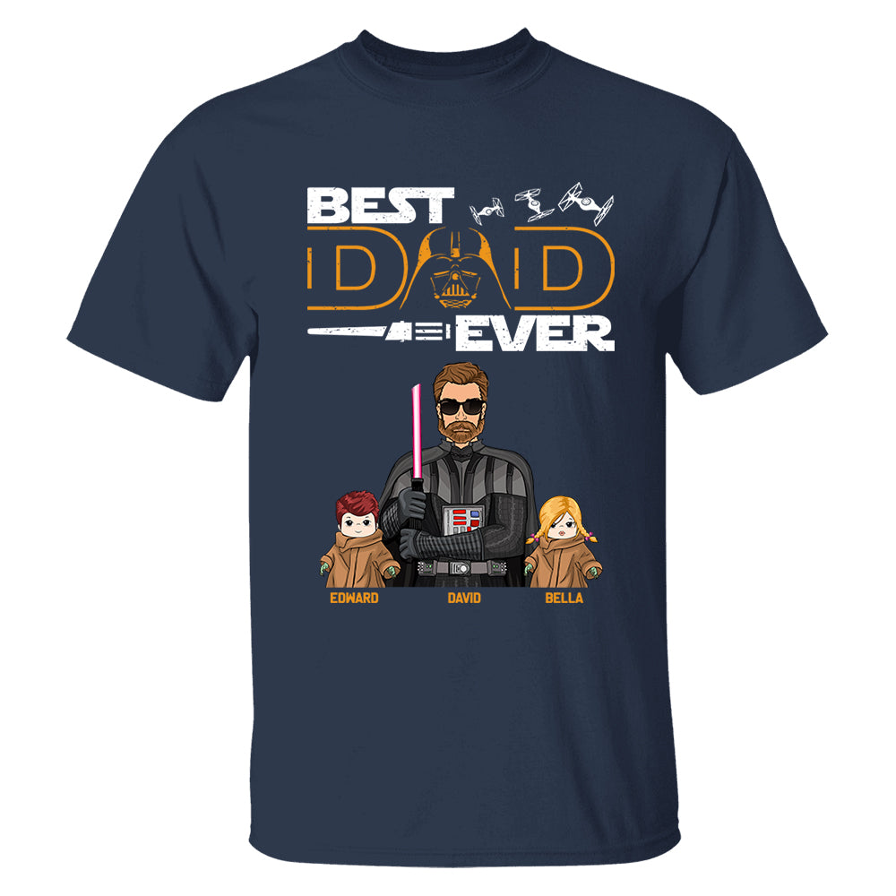 Personalized Best Dad Ever Shirt Gift For Dad - Custom Father's Day Gift