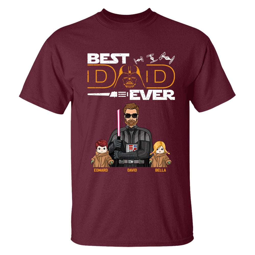 Personalized Best Dad Ever Shirt Gift For Dad - Custom Father's Day Gift